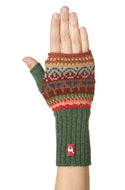 Alpaca fingerless gloves LUNA made from 100% alpaca